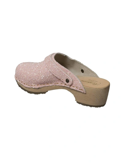 Shop Bonpoint Pink Women's The Webster X Lane Crawford Rose Glitter Clog