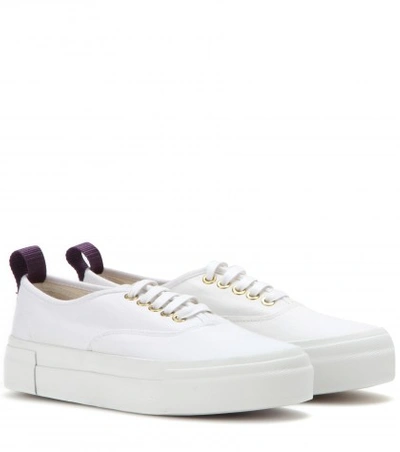 Eytys Mother Leather Sneakers In White