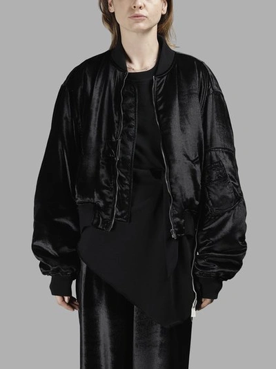 Damir Doma Women's Jytte Velvet Bomber Jacket In Black