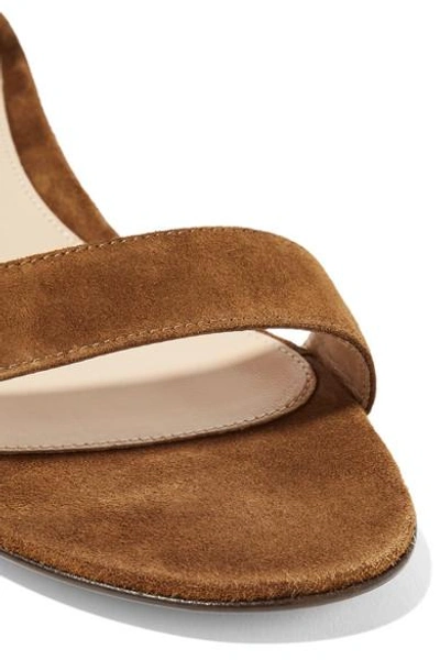 Shop Gianvito Rossi Versilia 20 Suede Sandals In Brown