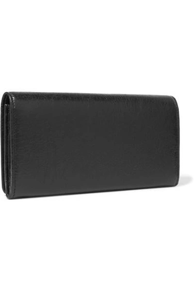 Shop Balenciaga Textured-leather Wallet