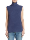 VINCE Cashmere Side Slit Top