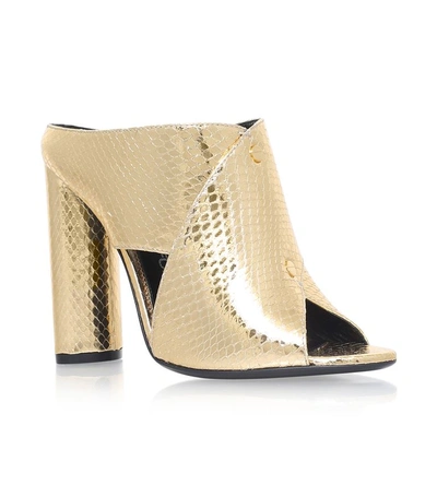 Shop Tom Ford Bolt X Mules In Gold