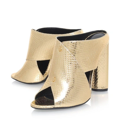 Shop Tom Ford Bolt X Mules In Gold