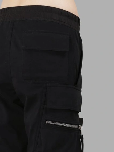 Shop Rick Owens Women's Black Cargo Jog Trousers