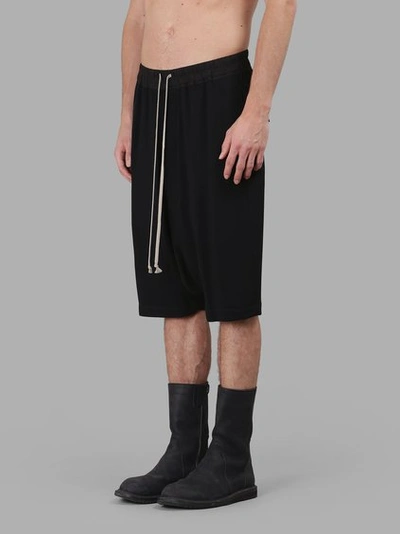 Shop Rick Owens Men's Black Pods Shorts