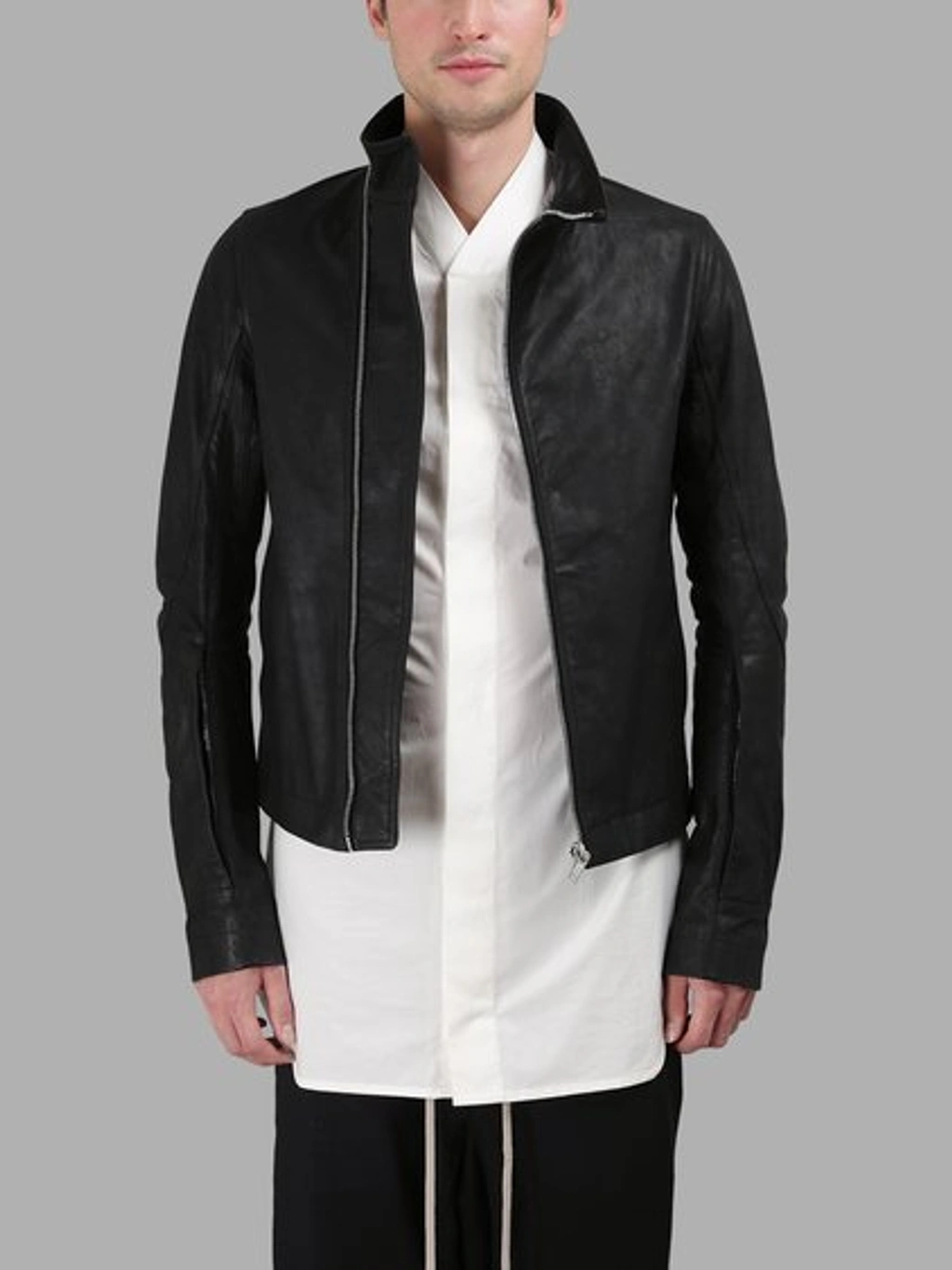 Rick Owens Mollino Biker Jacket In Black | ModeSens