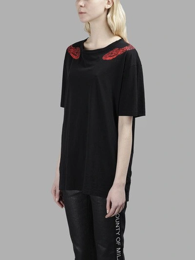 Shop Marcelo Burlon County Of Milan Marcelo Burlon - County Of Milan Women's Black Kochell T-shirt
