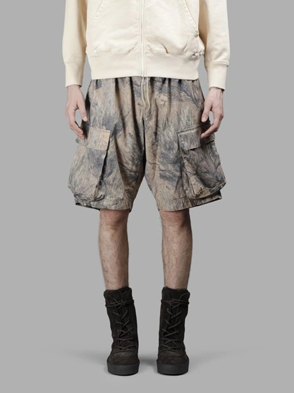 Sサイズ YEEZY CAMOUFLAGE SHORTS Yeezy Camouflage Cargo Shorts In Brown | ModeSens
