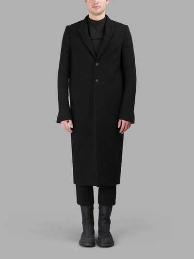 Rick Owens　リックオウエンス　 2 button coat Rick Owens Men's Black 2 Button Coat | ModeSens