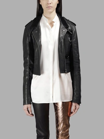 Haider Ackermann Women's Black Leather Miza Jacket