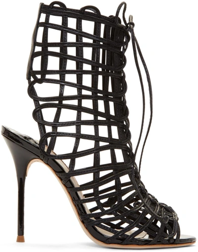 Shop Sophia Webster Black Delphine Sandals