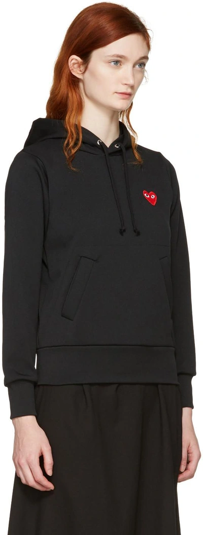 Shop Comme Des Garçons Play Black Heart Patch Hoodie