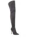 GIANVITO ROSSI Lea Cuissard Over-The-Knee Suede Point Toe Boots