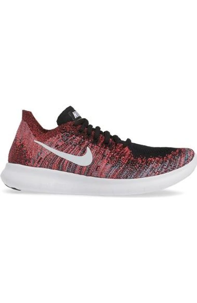 Nike Women's Free Run Flyknit 2017 Running Sneakers From Finish Line In  Black/ White/ Pink/ Gamma Blue | ModeSens