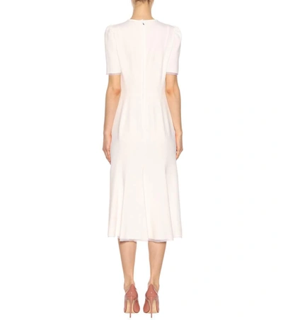 Shop Dolce & Gabbana Button-embellished Dress In White
