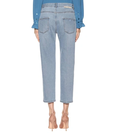 Shop Stella Mccartney Cropped Jeans In Blue