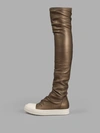 RICK OWENS RICK OWENS WOMEN'S GOLD STOCKING HIGH SNEAKERS