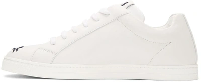 Shop Fendi Off-white Butterfleyes Sneakers