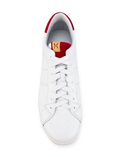 Shop Visvim Lace-up Sneakers - Red