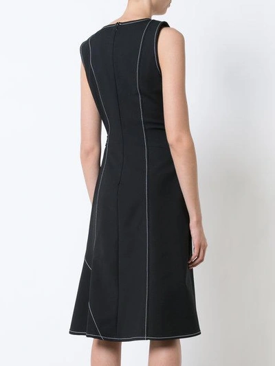 Shop Derek Lam V-neck Belted Dress With Slit