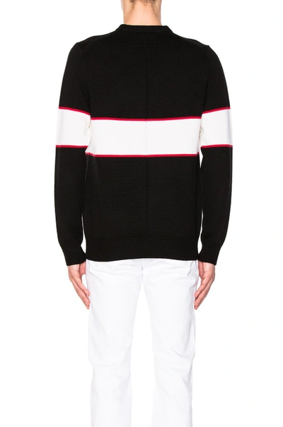 Shop Givenchy Logo Knit Sweater In Black