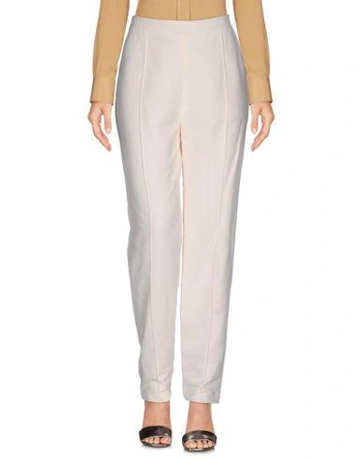 Shop Wanda Nylon Casual Pants In Ivory