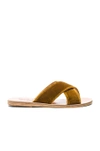 ANCIENT GREEK SANDALS Velvet Thais Sandals,THAIS