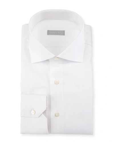 Stefano Ricci Solid-color Dress Shirt, White