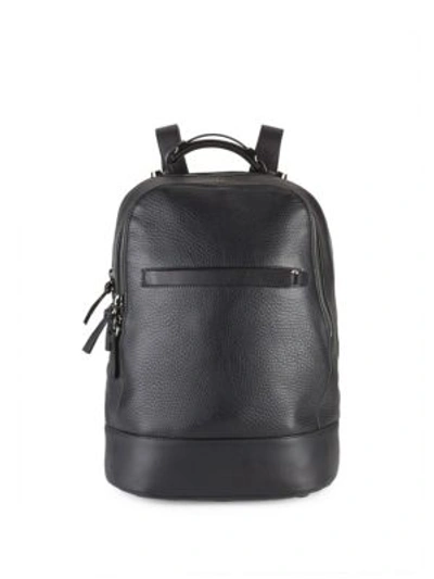 Mackage Leather Top-handle Backpack In Black