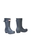 Hunter Original Short Waterproof Rain Boot In Blue