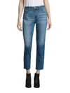 AG Isabelle High-Rise Cropped Straight-Leg Jeans
