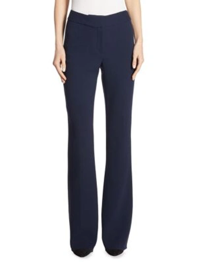 Lela Rose Sam Crepe Pants In Navy