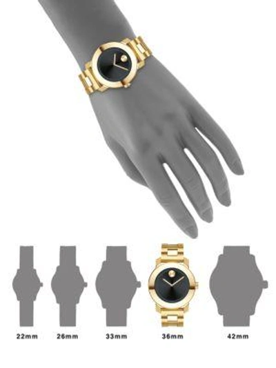 Shop Movado Bold Goldtone Stainless Steel Bracelet Watch