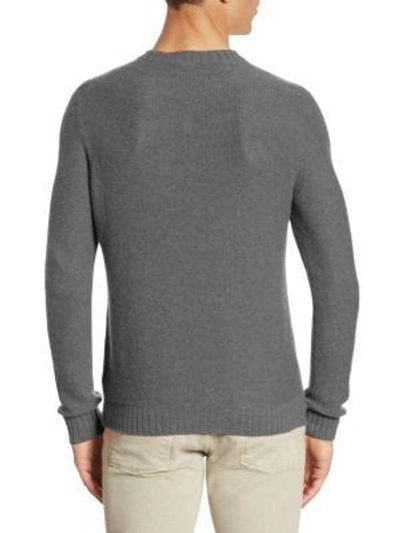 Shop Loro Piana Crazy Cable Cashmere Sweater In Flannel Melange