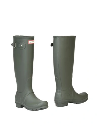 Hunter Boots In Military Green
