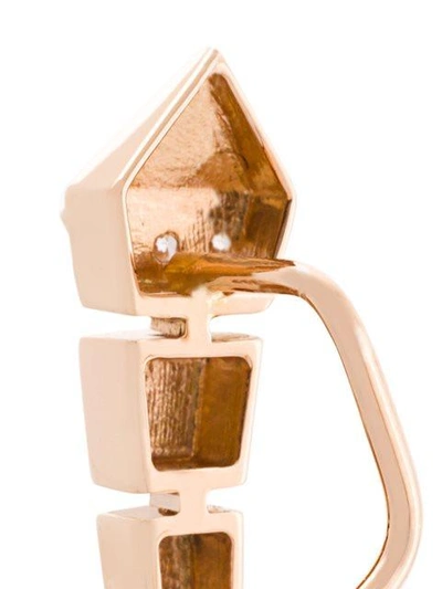 Shop Anapsara Diamond Arrow Earring In Metallic