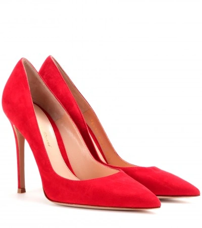 Gianvito Rossi Mytheresa.com Exclusive Suede Pumps In Red