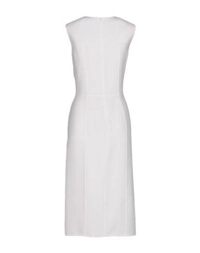 Shop Ermanno Scervino Knee-length Dress In White