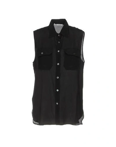 Shop Barena Venezia Silk Shirts & Blouses In Black