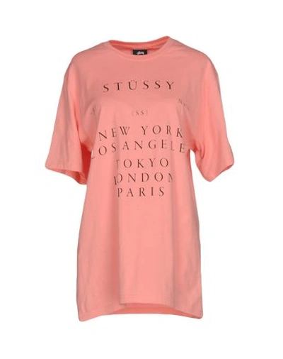 Stussy T-shirt In Pink
