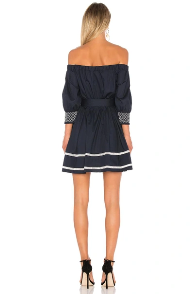 Shop Tanya Taylor Brittany Dress In Navy