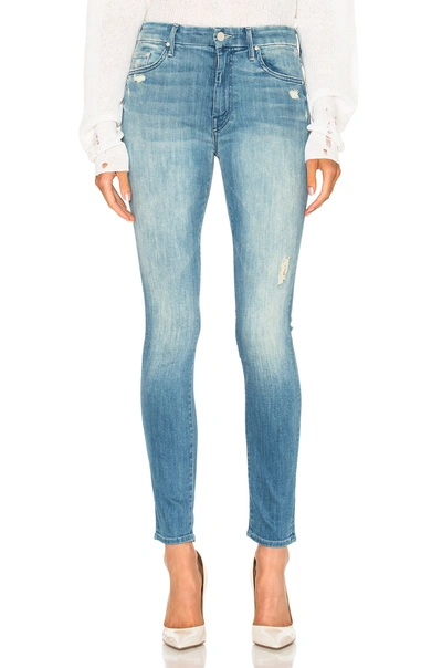Mother The Looker High Waist Skinny Jeans In Light Graffiti
