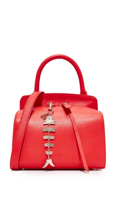 Sam Edelman Natalya Mini Top Handle Bag In Passion Red