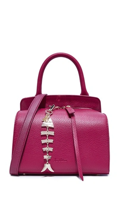 Sam Edelman Natalya Mini Top Handle Bag In Pink Garnet