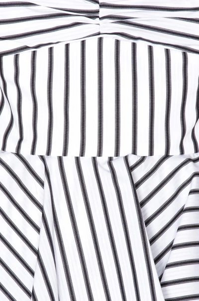 Shop Caroline Constas For Fwrd Helena Dress In Stripes,white