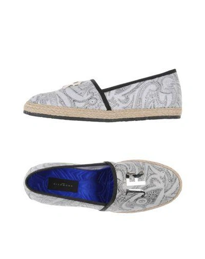 Shop John Richmond Espadrilles In Light Grey