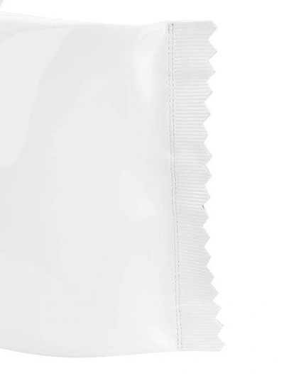 Shop Mm6 Maison Margiela Large Clutch Bag - White