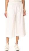 MADEWELL SMOCKED MAYFIELD CULOTTE PANTS