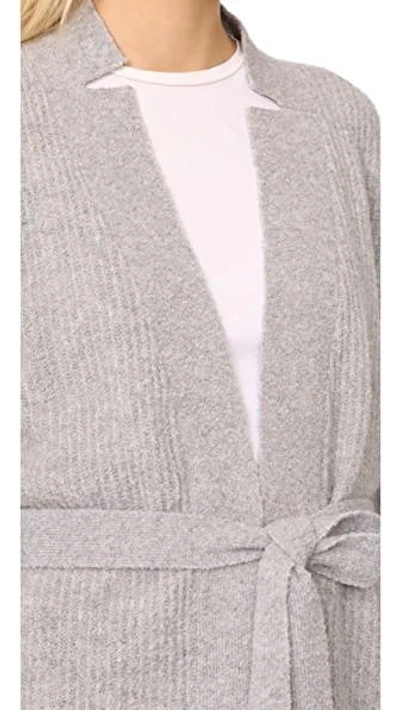 Shop Atm Anthony Thomas Melillo Belted Cardigan In Grey